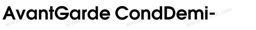 AvantGarde CondDemi字体转换